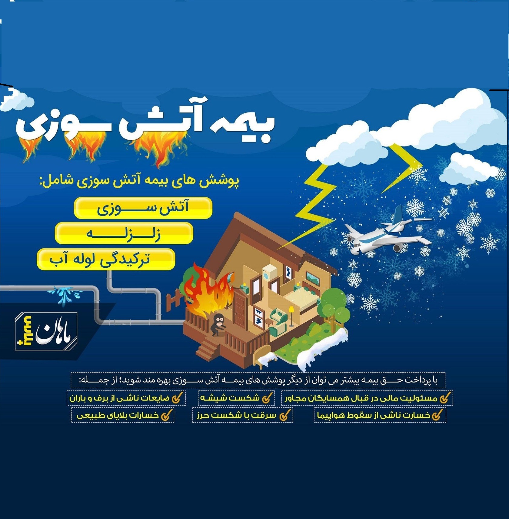 بیمه آتش سوزی منازل